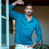 Sneldrogend Ademend Polo Shirt Lange Mouwen