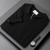 Geribbeld Katoenen Poloshirt Met Korte Mouwen Voor Mannen