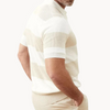 Ademend Gebreid Slim Fit Polo Shirt Korte Mouwen Voor Mannen