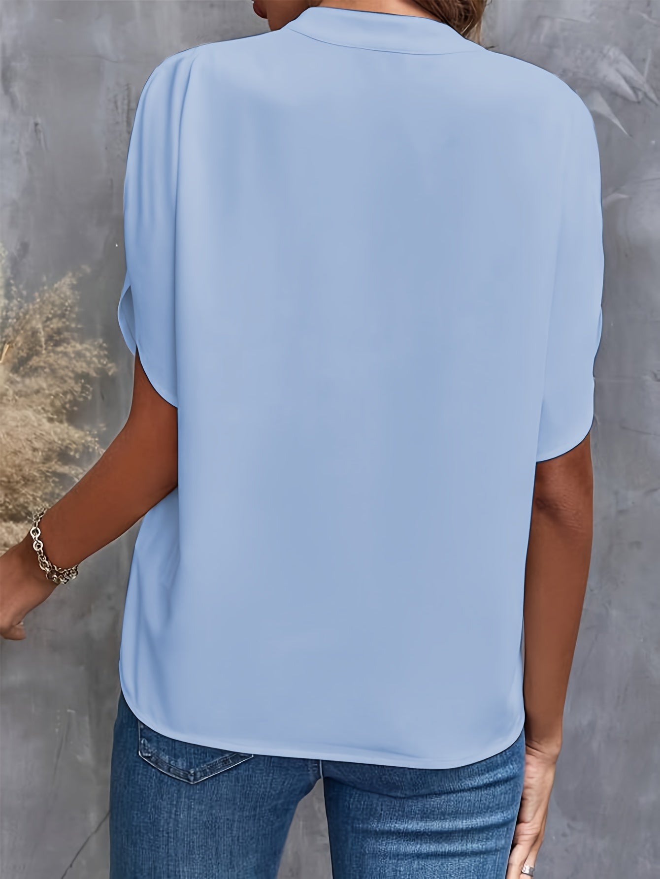 Lichte Elegante Blouse met V-hals Voor Vrouwen