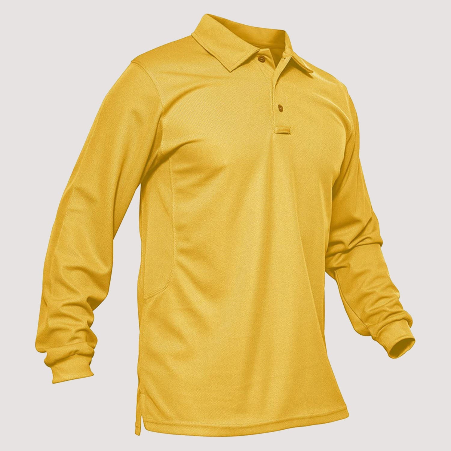 Sneldrogend Ademend Polo Shirt Lange Mouwen
