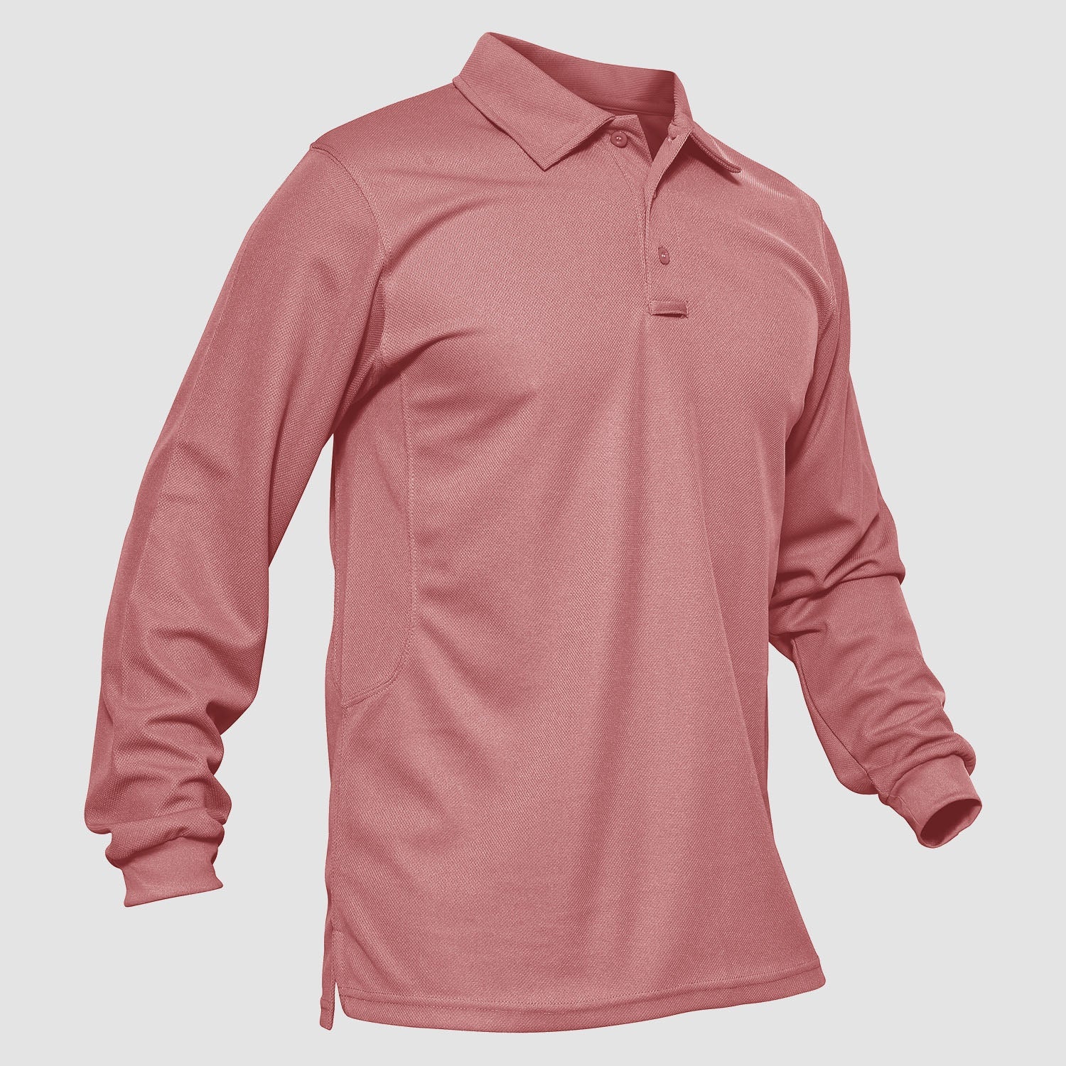 Sneldrogend Ademend Polo Shirt Lange Mouwen