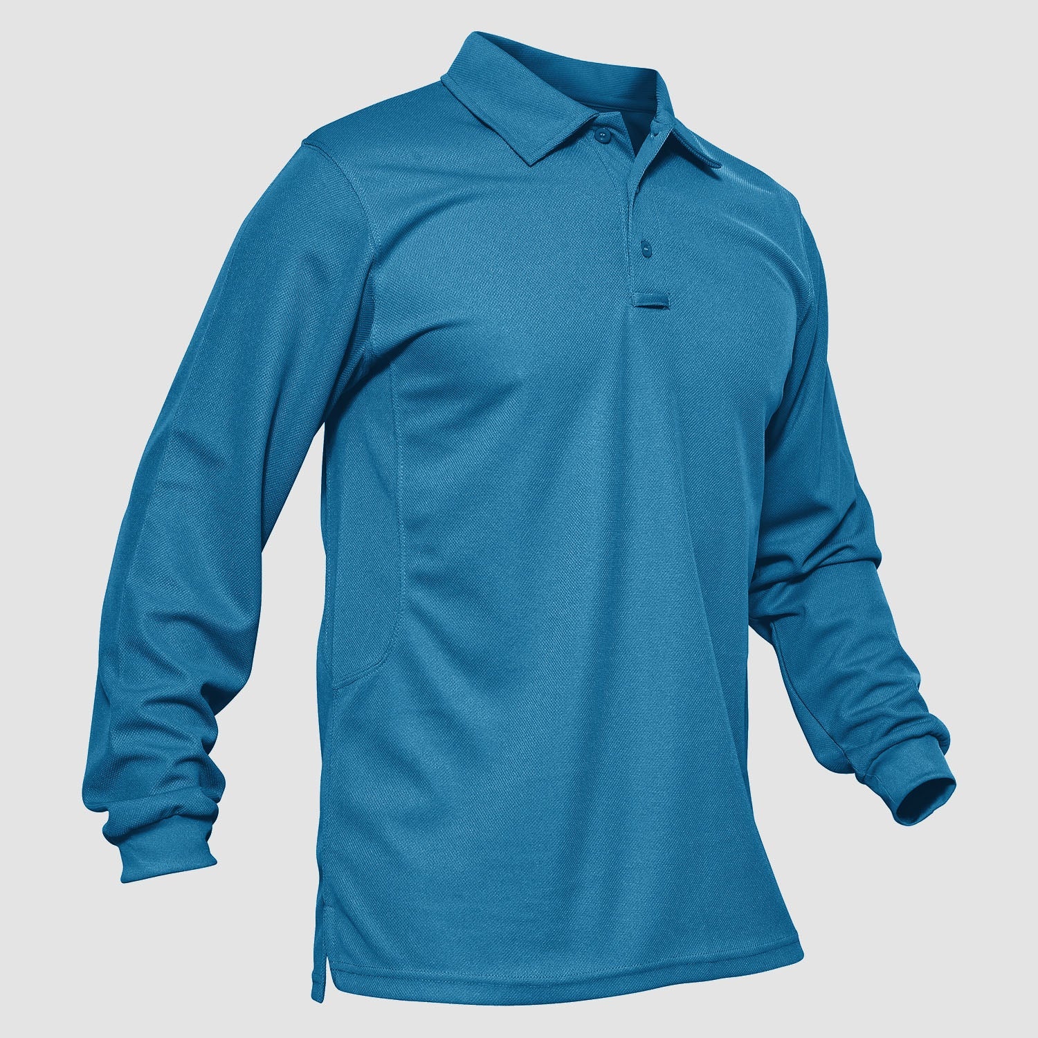 Sneldrogend Ademend Polo Shirt Lange Mouwen