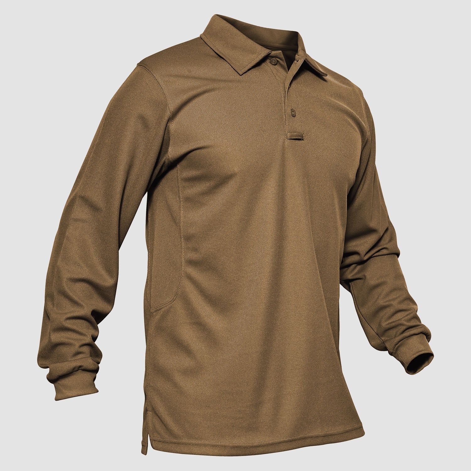 Sneldrogend Ademend Polo Shirt Lange Mouwen
