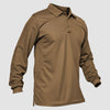 Sneldrogend Ademend Polo Shirt Lange Mouwen