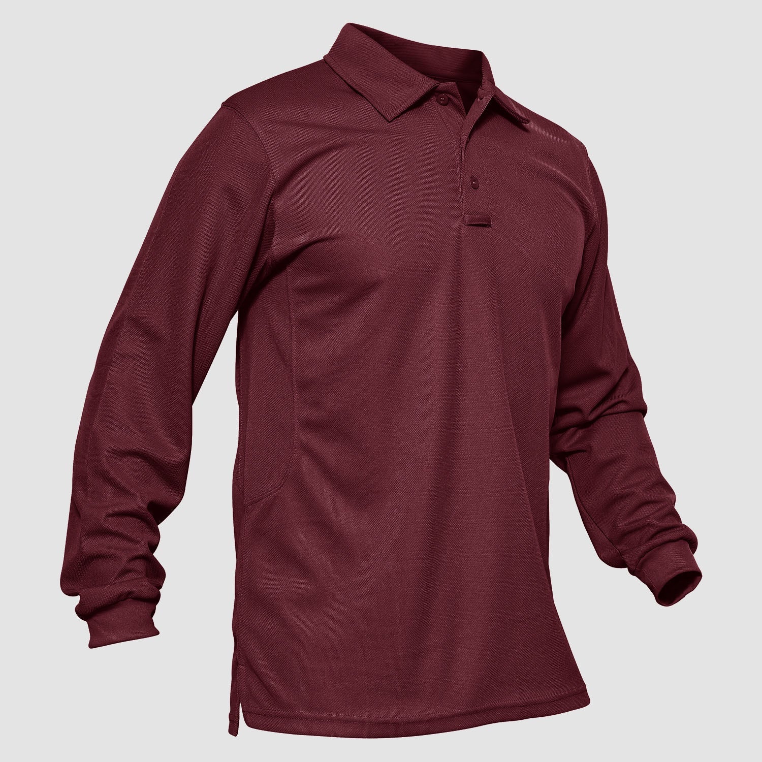 Sneldrogend Ademend Polo Shirt Lange Mouwen