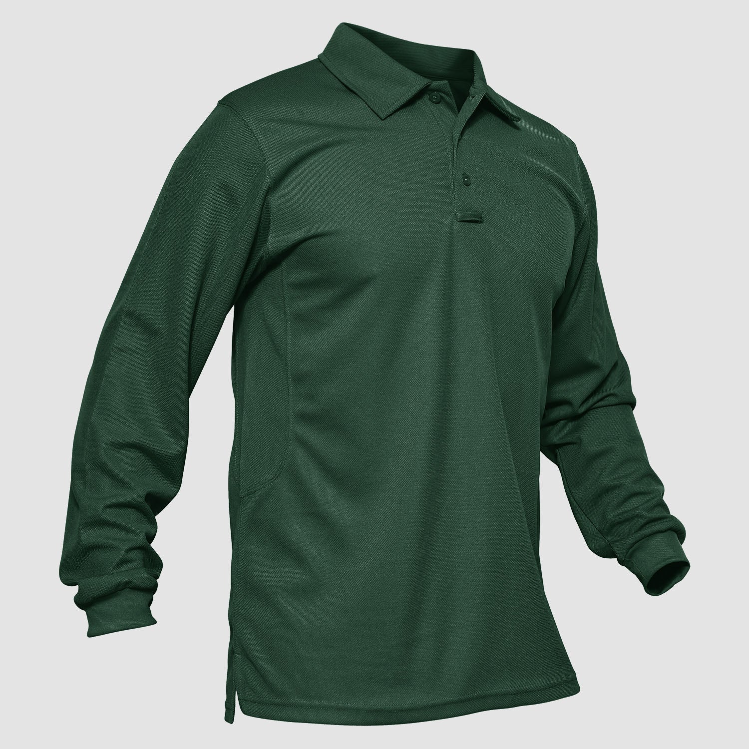 Sneldrogend Ademend Polo Shirt Lange Mouwen