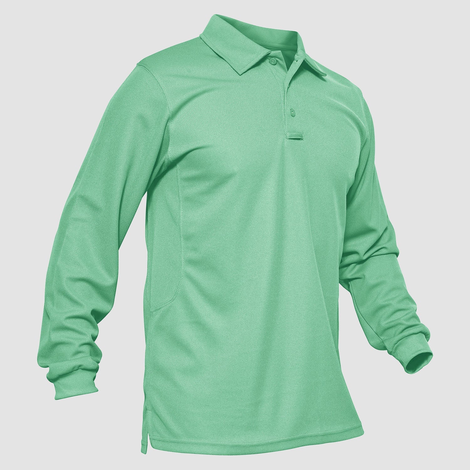 Sneldrogend Ademend Polo Shirt Lange Mouwen
