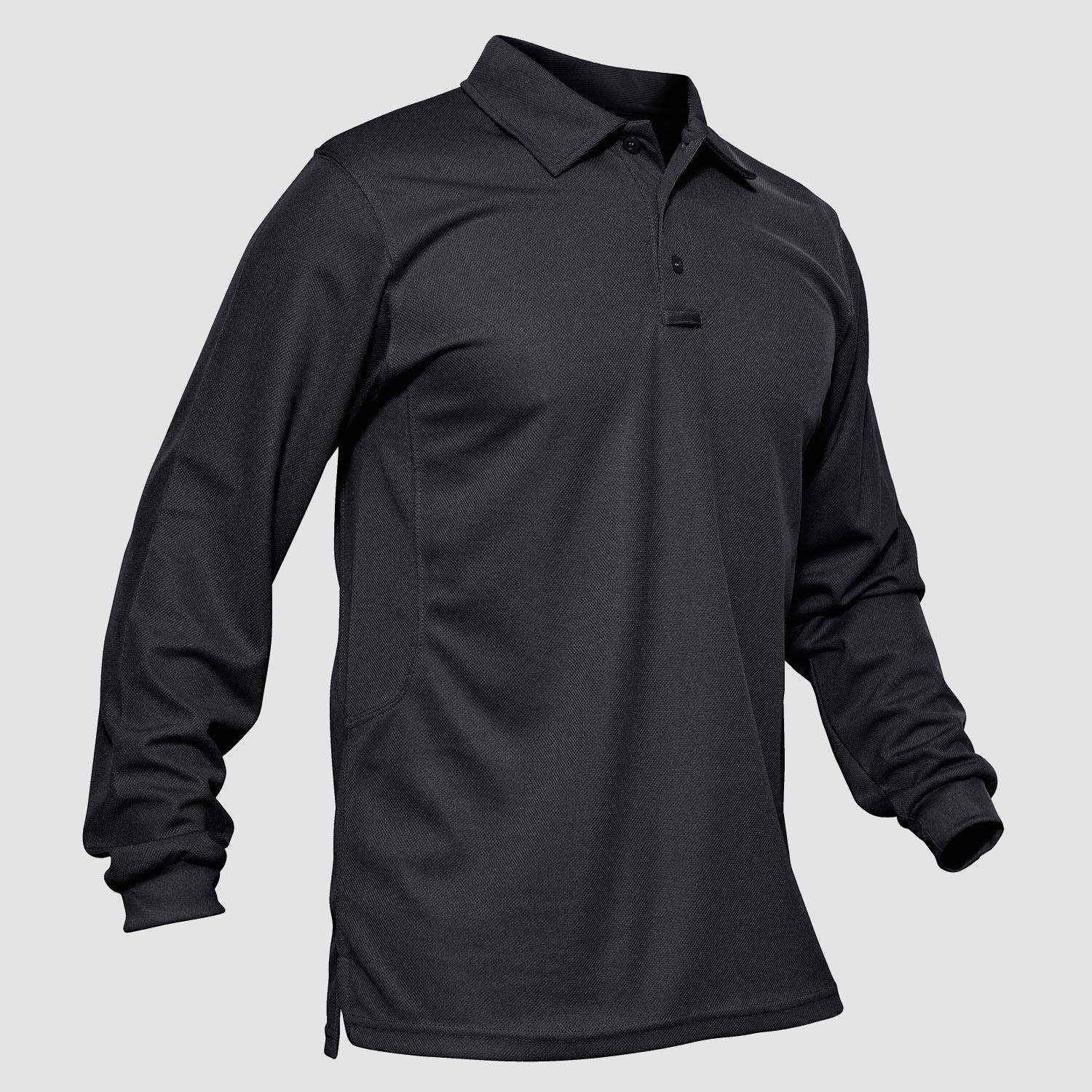 Sneldrogend Ademend Polo Shirt Lange Mouwen