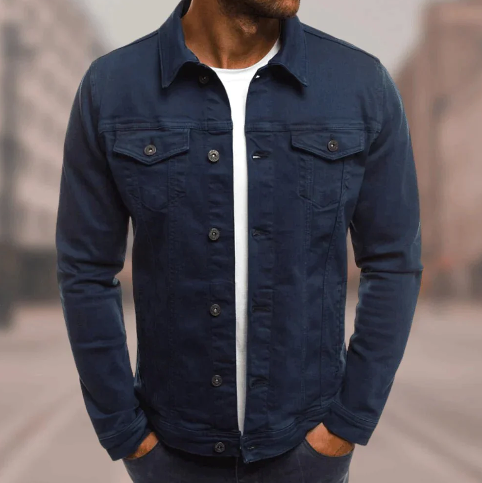 Streetwear Denim Jacket Voor Mannen