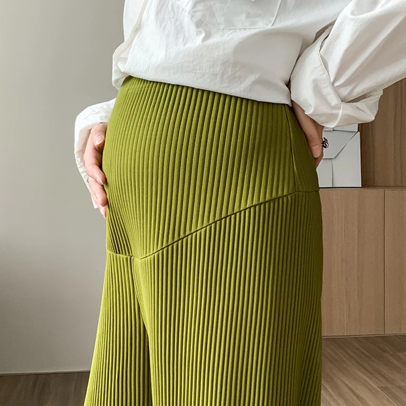 Geribbelde Zwangerschapsbroek Voor Vrouwen