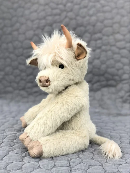 Highland Schattige Koe Bloemen "Hamish"
