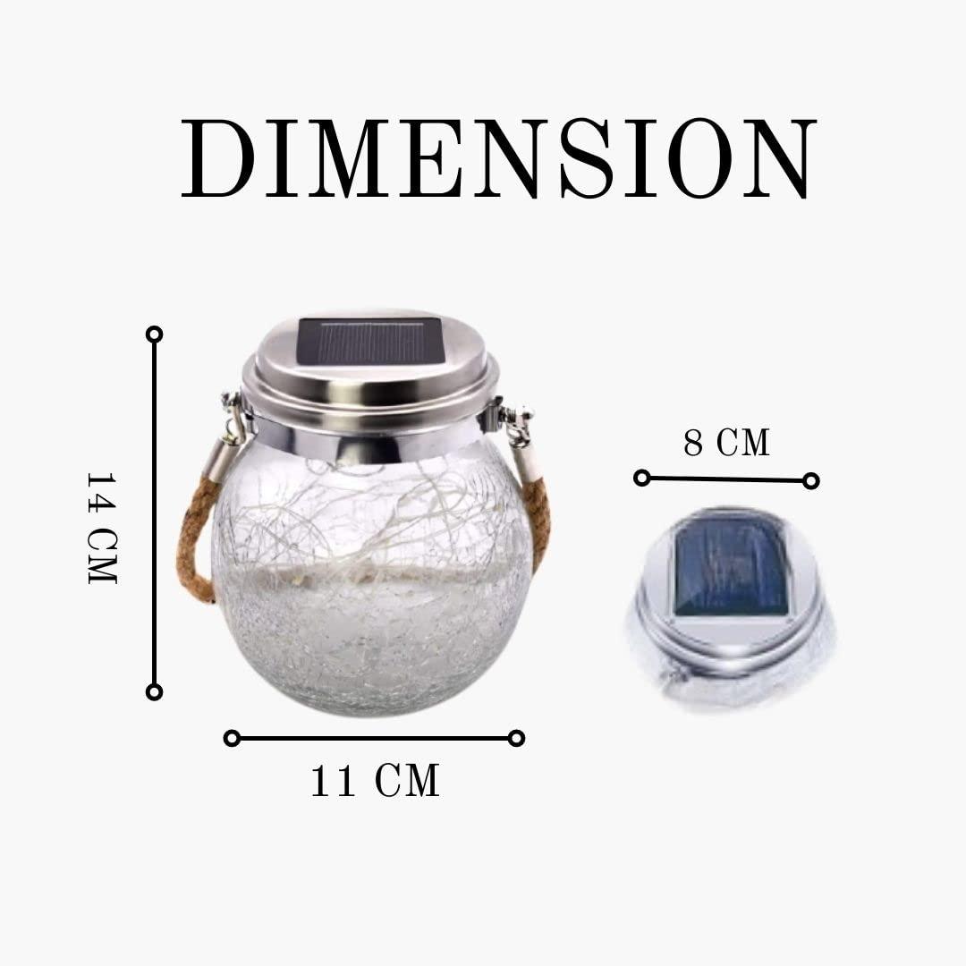 Hanging Jar Lights ( with solar panel ) - WestNest.in