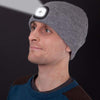 Light Hat Afneembare LED-hoofdlamp Beanie Muts