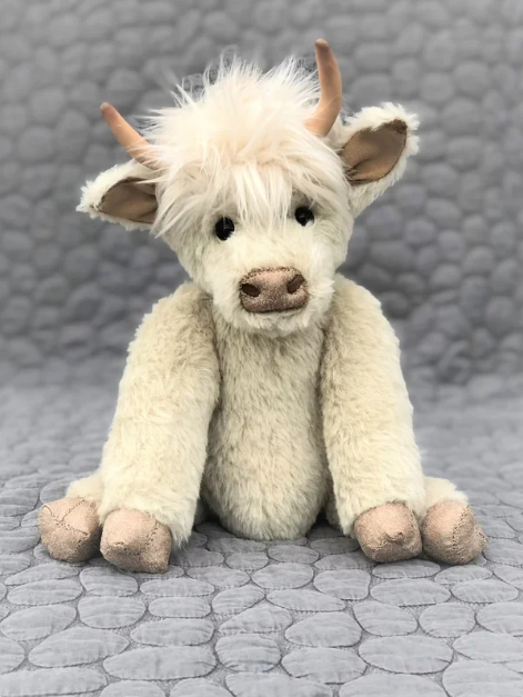 Highland Schattige Koe Bloemen "Hamish"
