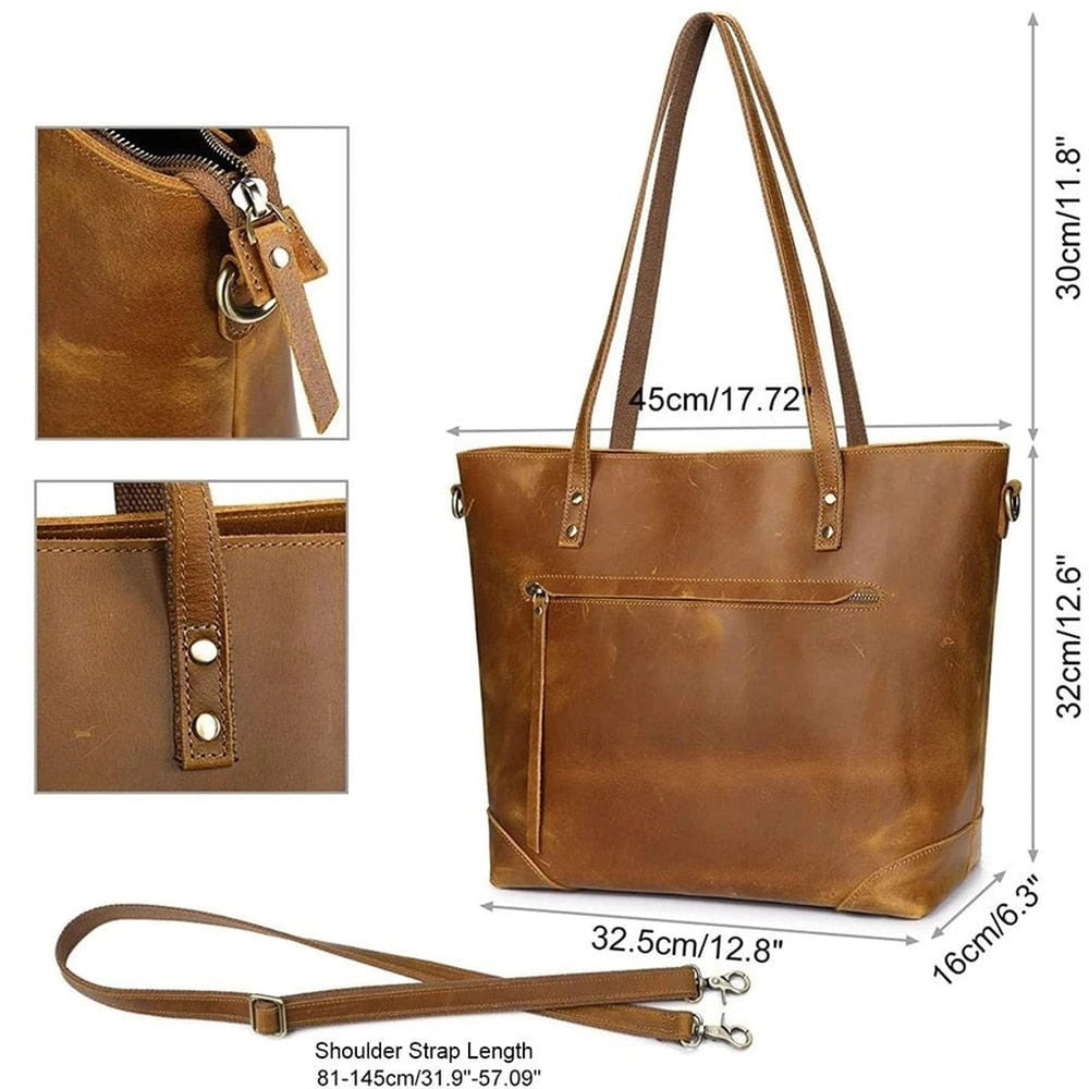 Luxury Bag Vintage Leren Tas