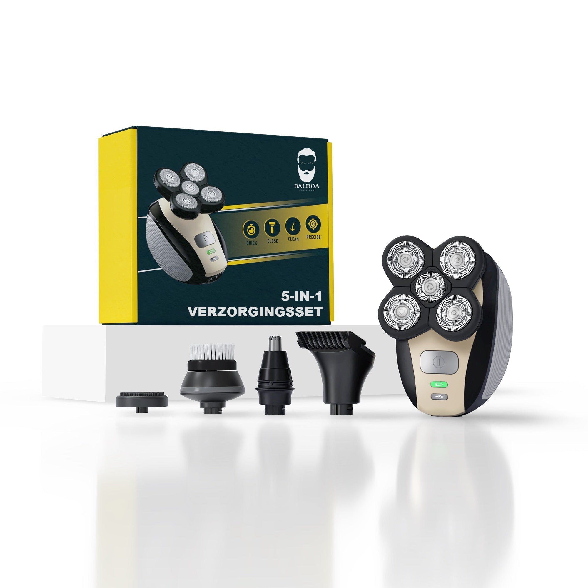 De 5-in-1 verzorgingsset van Baldoa