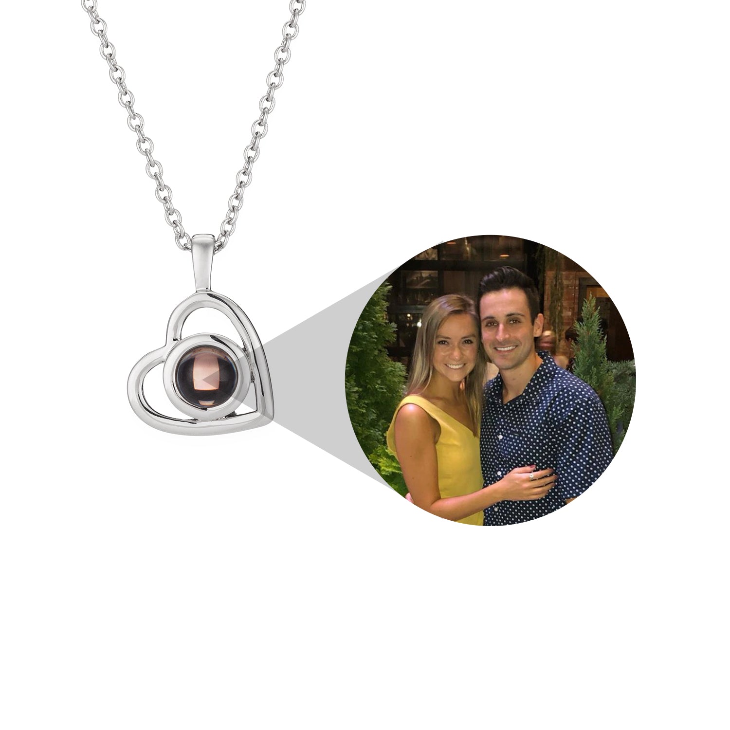 Special Gift Gepersonaliseerde Hartfoto Ketting
