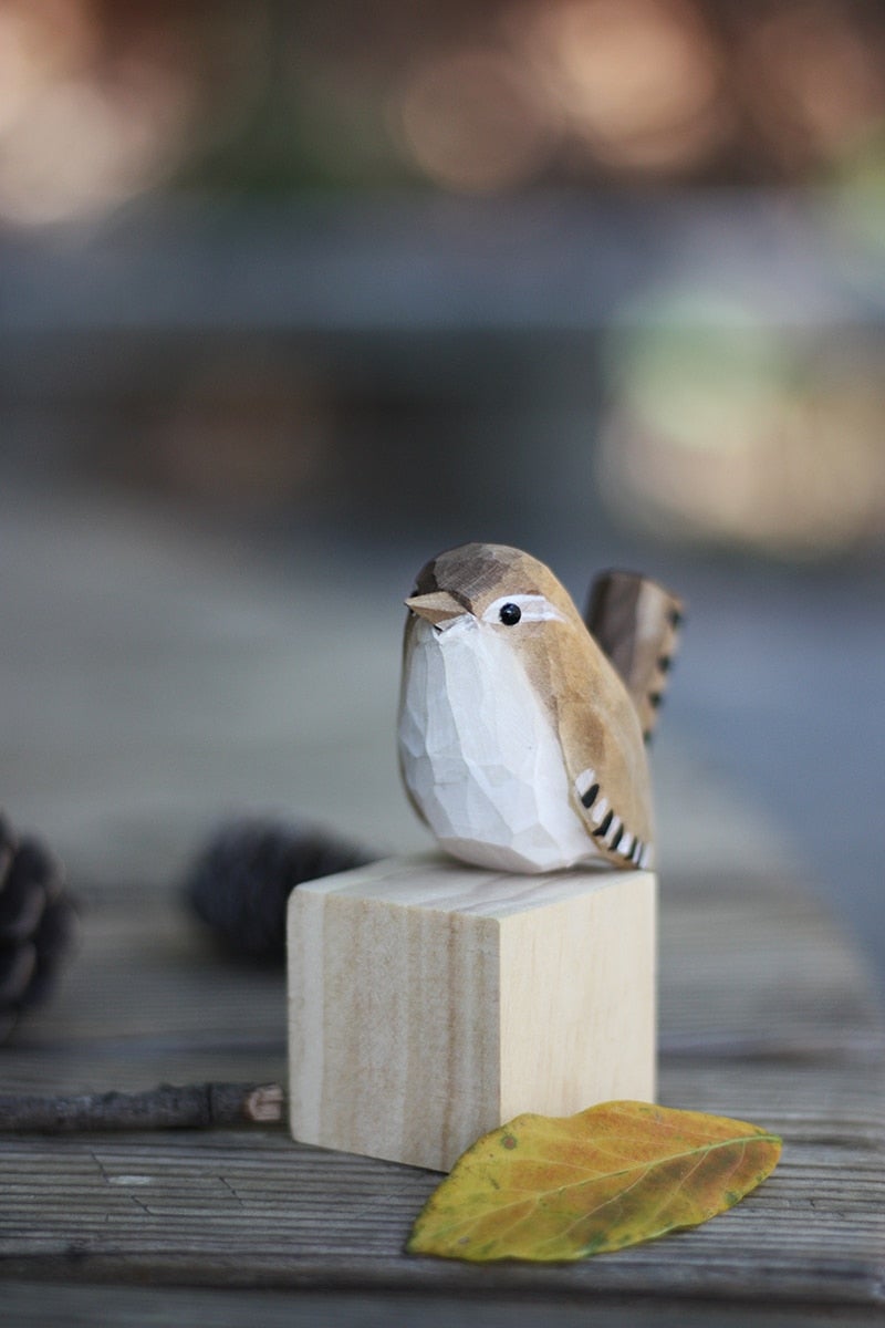 FLUROXO handgemaakte houten vogels