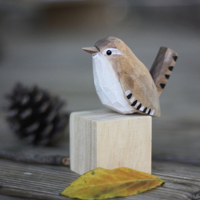 FLUROXO handgemaakte houten vogels