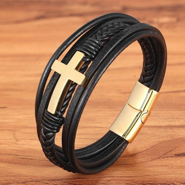 Believer Faith Steel Kruis Armband
